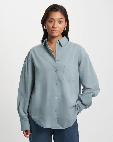 Colorful Standard W Organic Oversized Shirt - Steel Blue