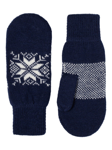 Norlender Snowflake Mitten - Navy