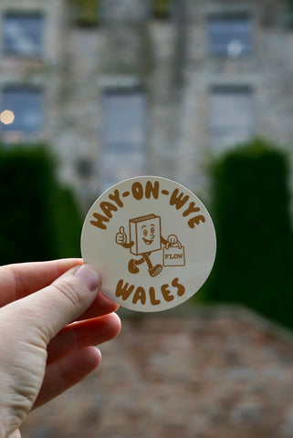 FLOW Hay-on-Wye Sticker - Natural