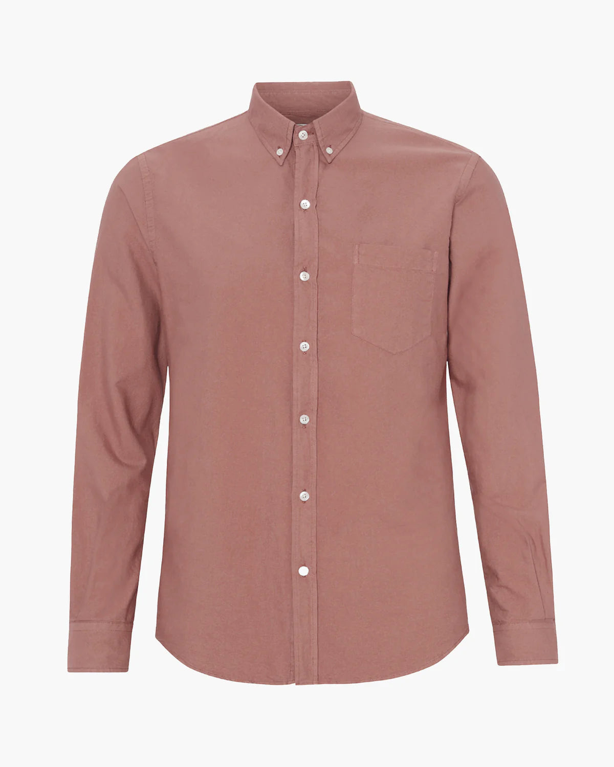 Colorful Standard M Organic Button Down Shirt - Rosewood Mist