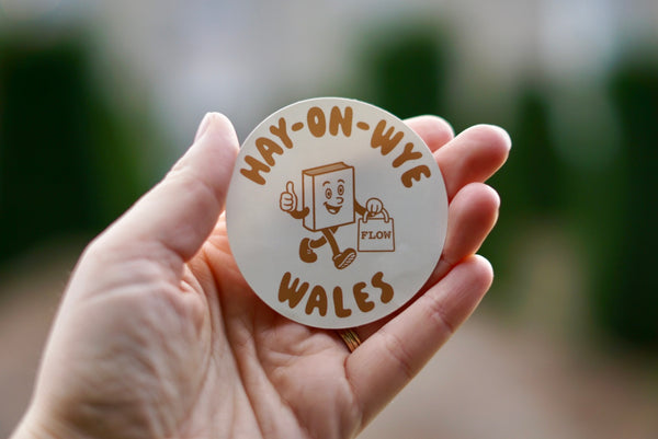 FLOW Hay-on-Wye Sticker - Natural