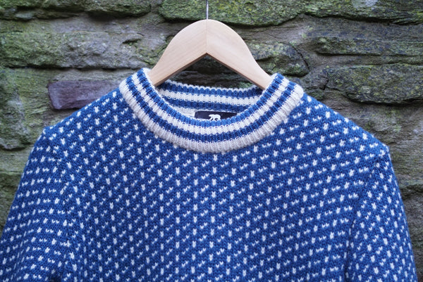 Norlender Island Fisherman’s Sweater - Blue