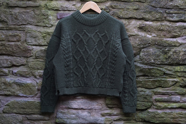 Norlender Tora Nordic Aran Knit - Green