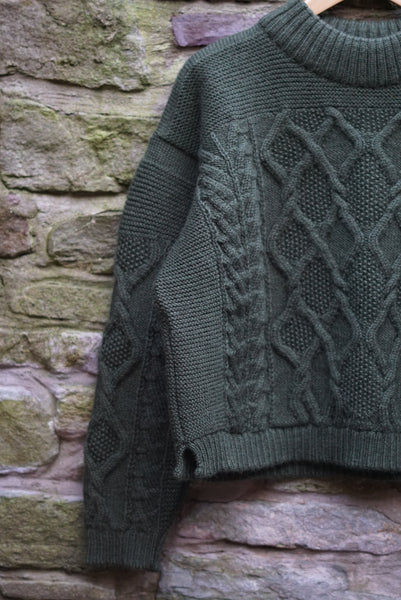 Norlender Tora Nordic Aran Knit - Green