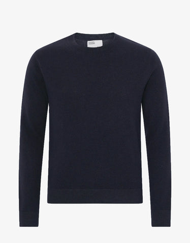 Colorful Standard M Light Merino Wool Crew - Navy