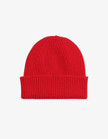 Colorful Standard Merino Wool Beanie - Scarlet Red