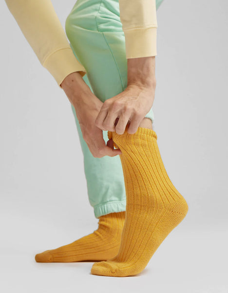 Colorful Standard M Merino Wool Blend Sock - Ocean Green