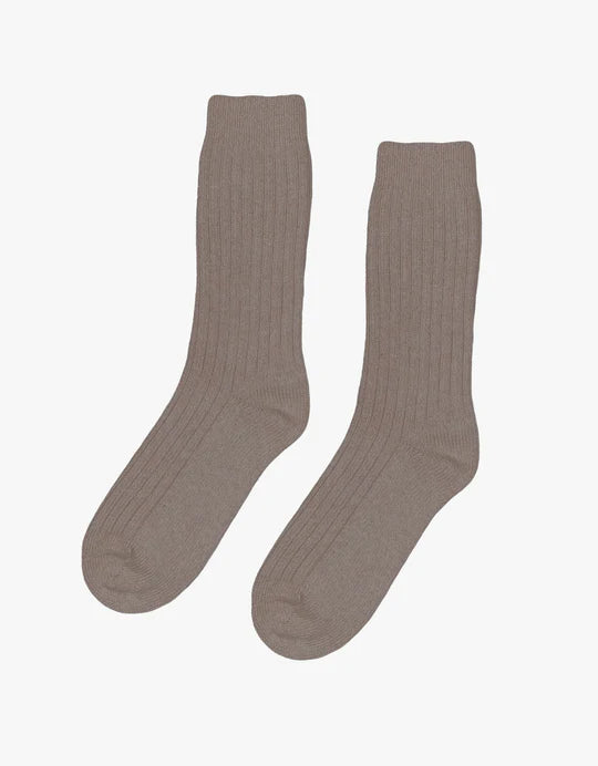 Colorful Standard W Merino Wool Blend Sock - Warm Taupe
