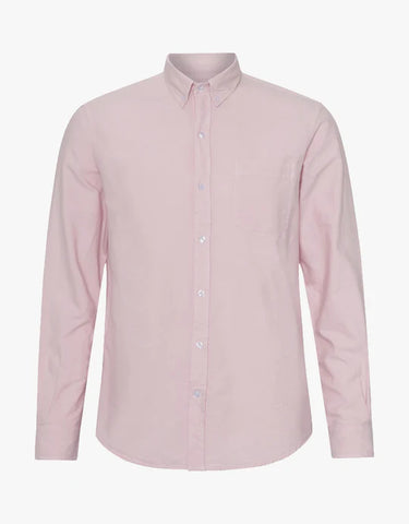 Colorful Standard M Organic Button Down Shirt - Faded Pink