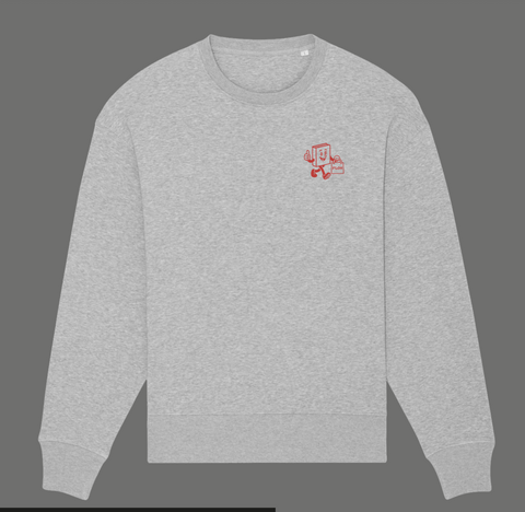 FLOW Unisex Hay-on-Wye Sweatshirt - Heather Grey