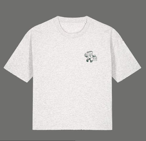 FLOW Women's Hay-on-Wye Boxy Tee - Cool Heather Grey