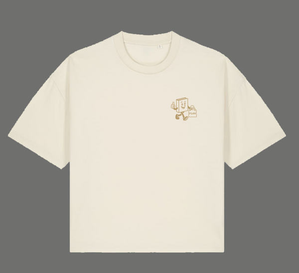 FLOW Women's Hay-on-Wye Boxy Tee - Natural