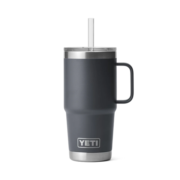 Yeti Rambler 25oz Straw Mug - Charcoal