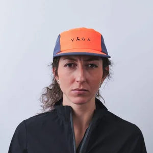 Våga Club Cap - Neon Coral-Slate Blue