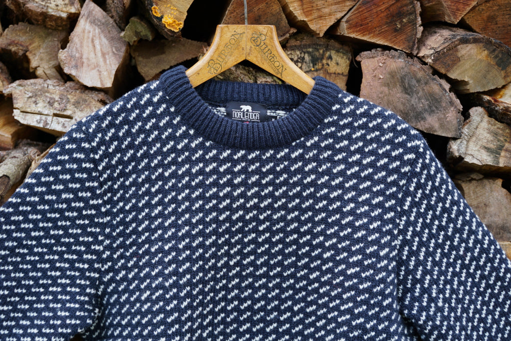 Navy Blue Fisherman Sweater 2024