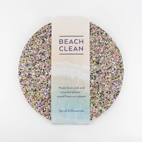LIGA Beach Clean Round Placemat x 4
