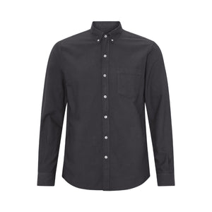 Sale Colorful Standard M Organic Button Down Shirt - Lava Grey