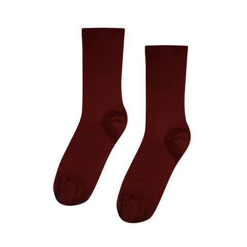 Colorful Standard Ws Organic Cotton Socks - Oxblood Red