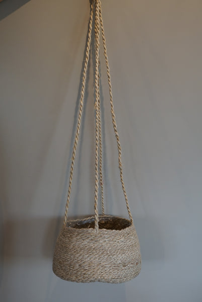 Tapered Jute Hanging Planter