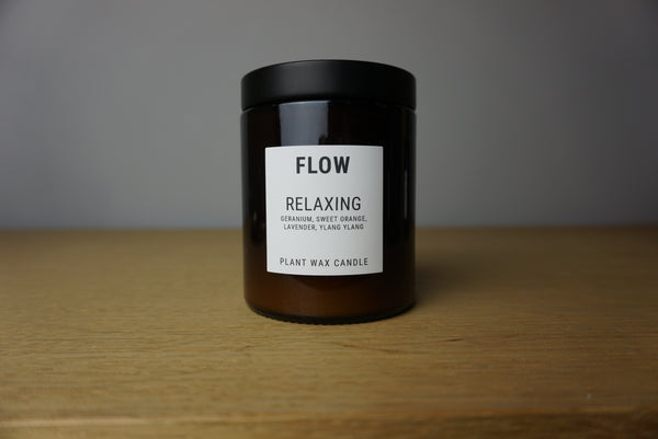 Plant Wax Candle - Relaxing (geranium, sweet orange, lavender & ylang ylang)