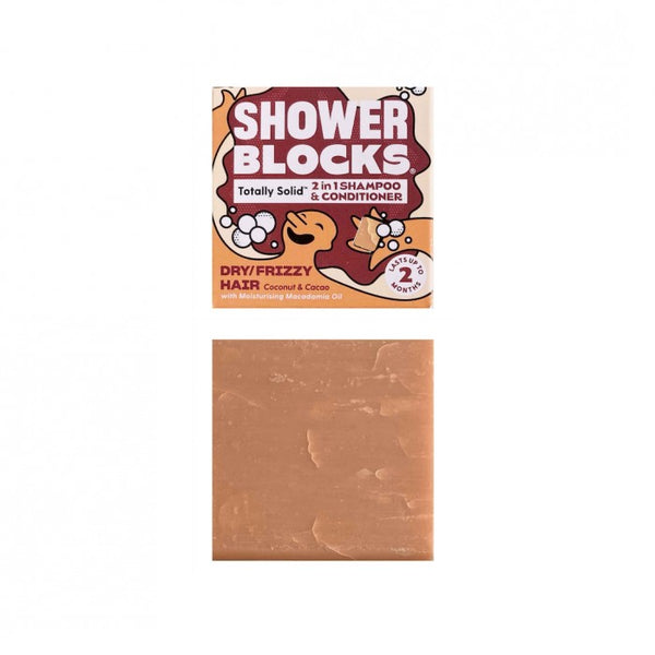 Shower Blocks 2in1 Shampoo and Conditioner - Dry/Frizzy Hair (Coconut & Cacao)